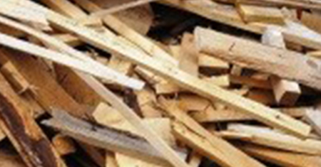 waste wood pallet shredding