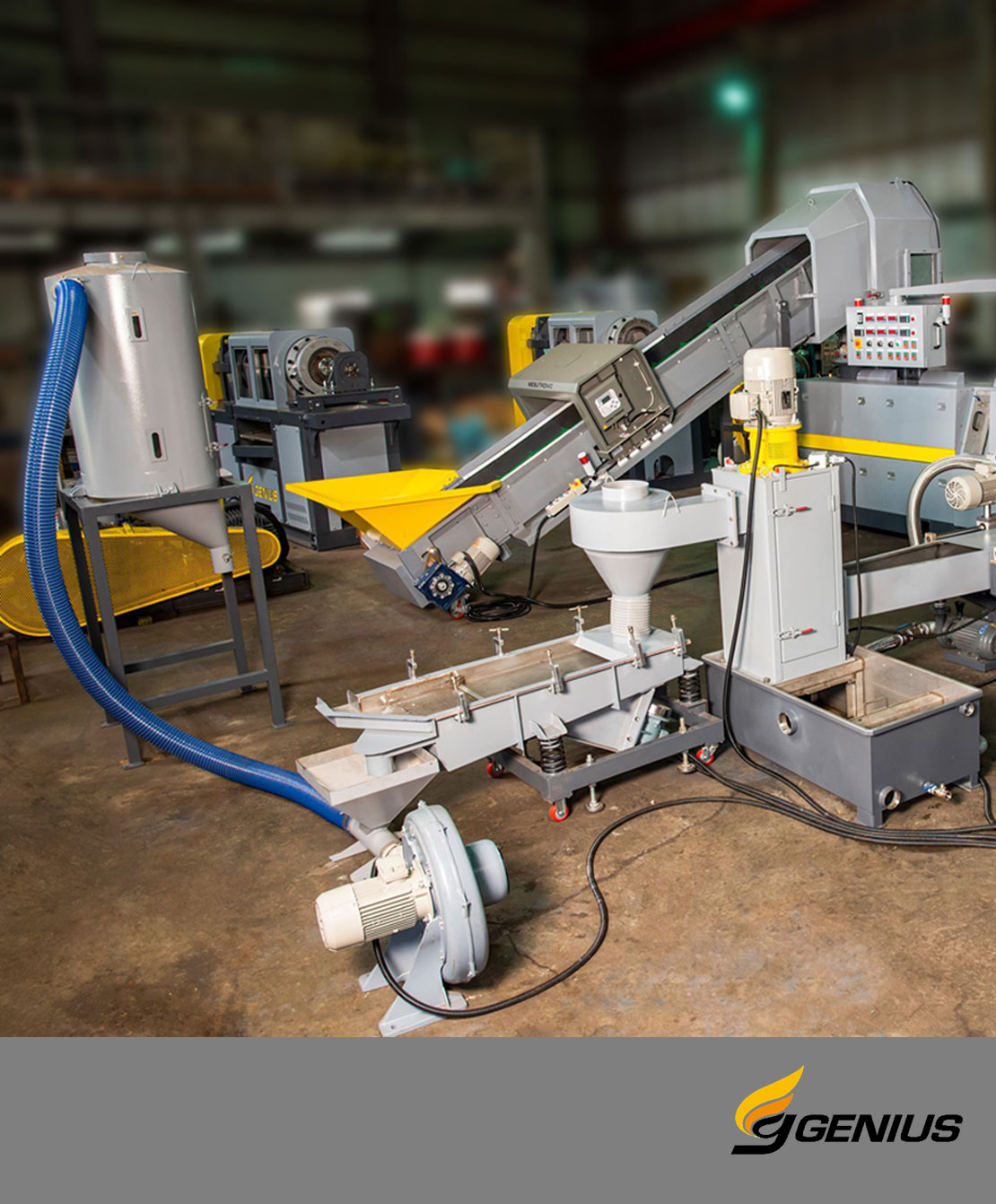 genius plastic recycling machine