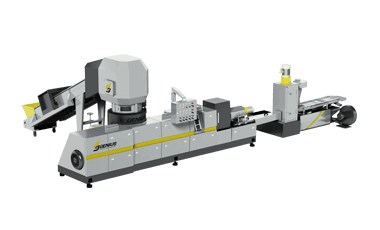 スリーインワンプラスチックリサイクル造粒機