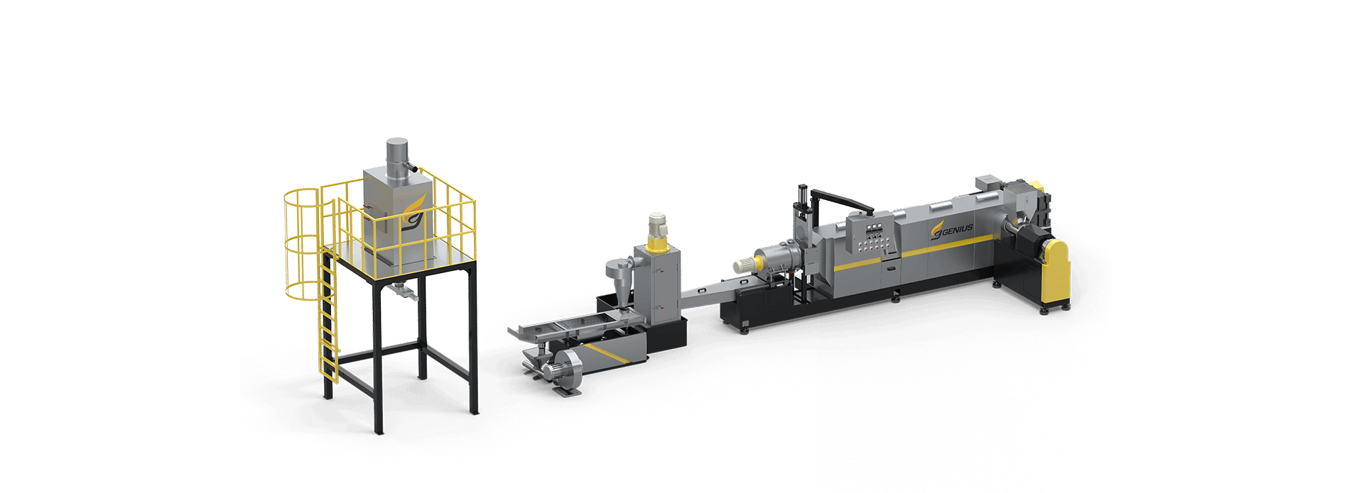 Force Side Feeding Plastic Recycling Machine